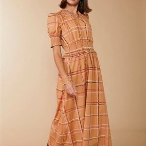 Spartina 449 Checkered Midi Dress